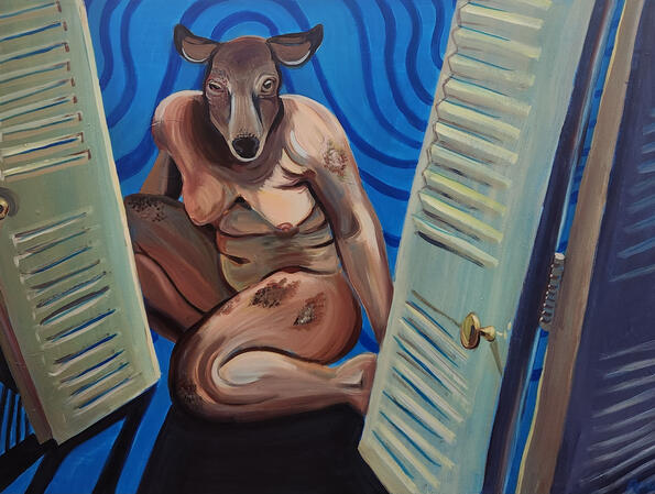 Like A Kid Again (2026), 30 in x 40 in, acrylic paint on canvas